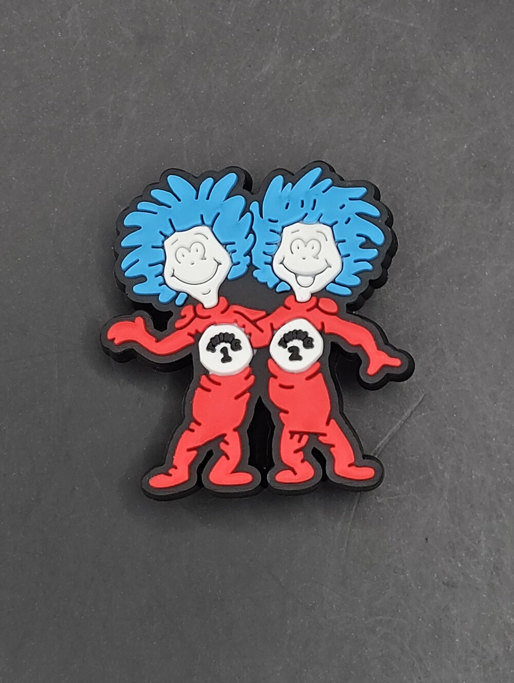 (5/$15) Thing 1 & Thing 2 Croc Charm